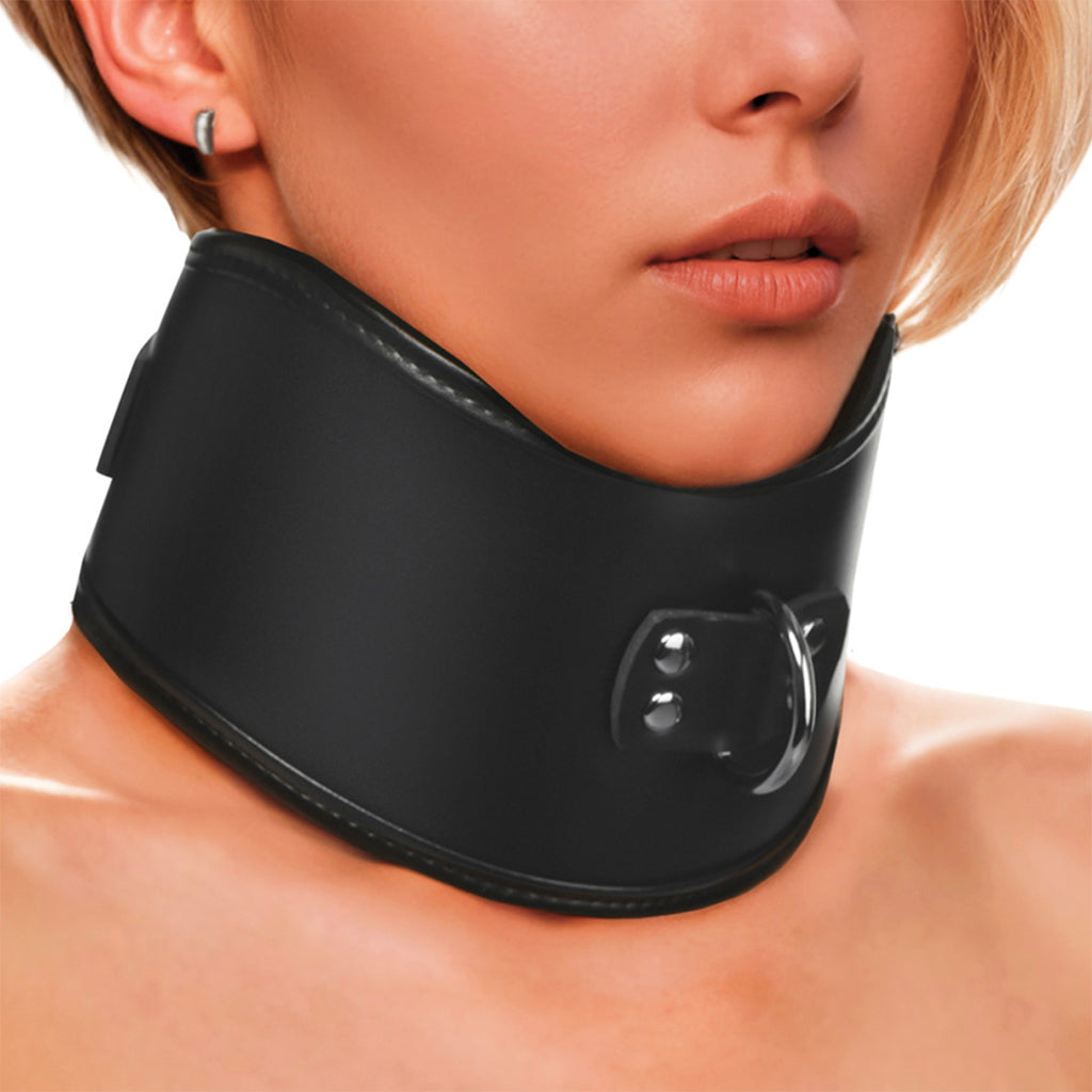 Master Series Hard Stance Padded Posture Collar Bondage and Fetish > Leashes and Collars - Tophatter Daily Deals